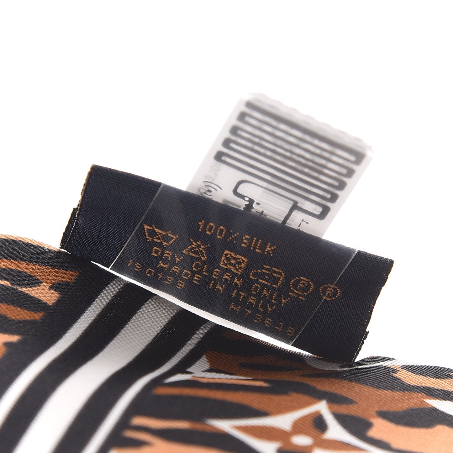 Silk Monogram Giant Jungle Bandeau Black