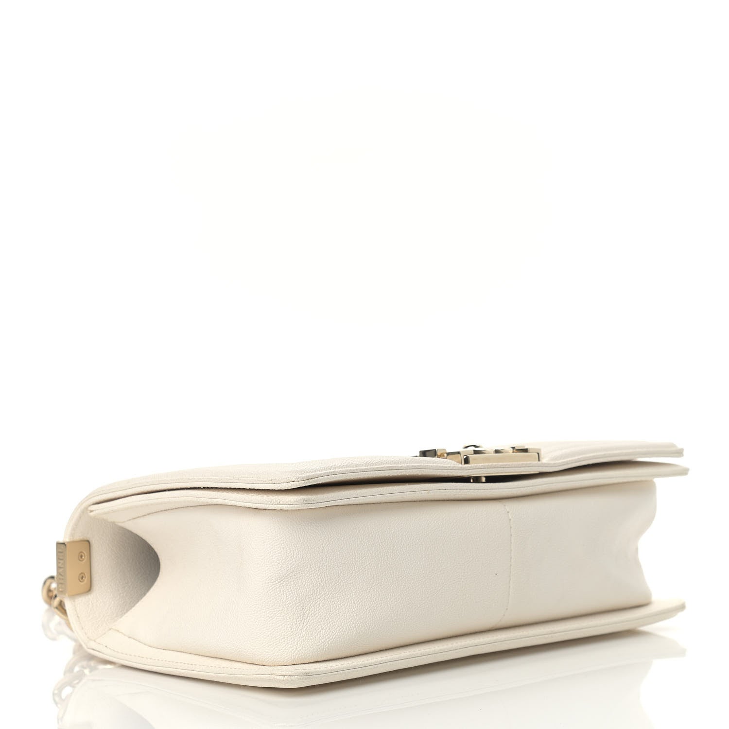 Chanel Caviar Quilted Medium Boy Flap White 4 of 12