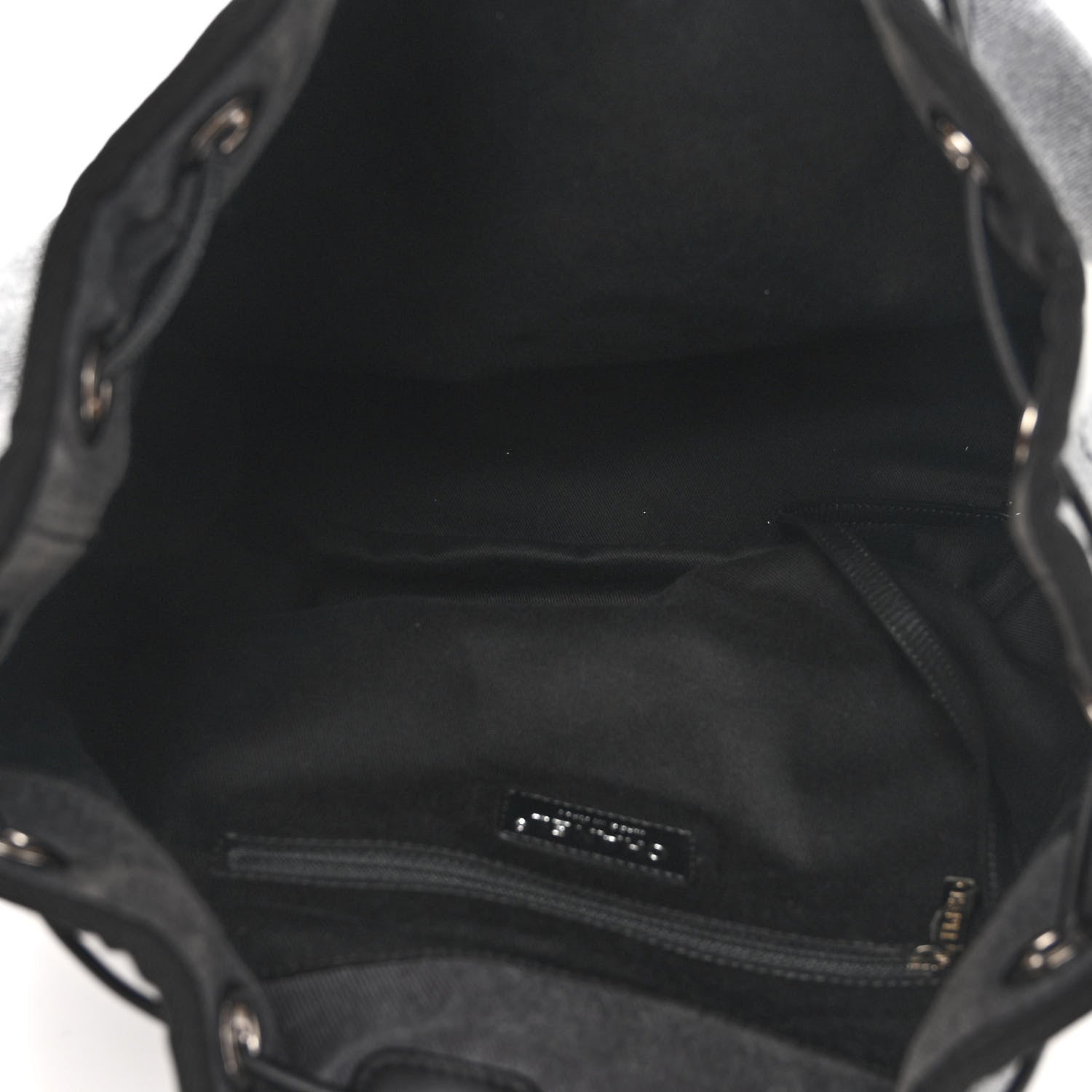 Chanel Canvas Sequin Large Deauville Backpack Charcoal 5 of 9