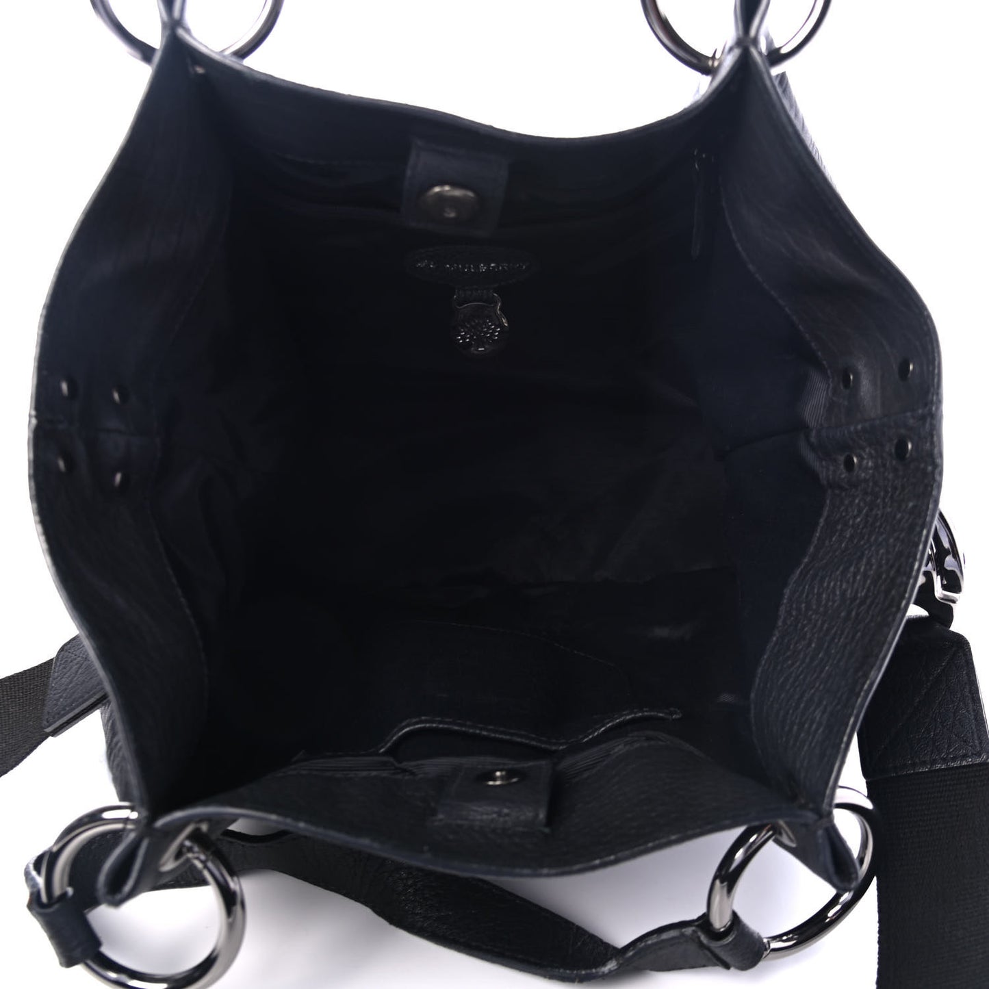 Grained Calfskin Tote Bag Black