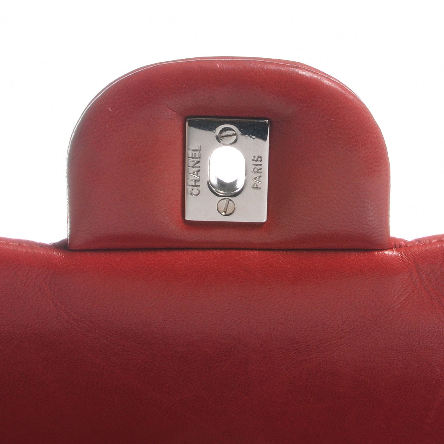 Chanel Lambskin Quilted Maxi Single Flap Red 8 of 8