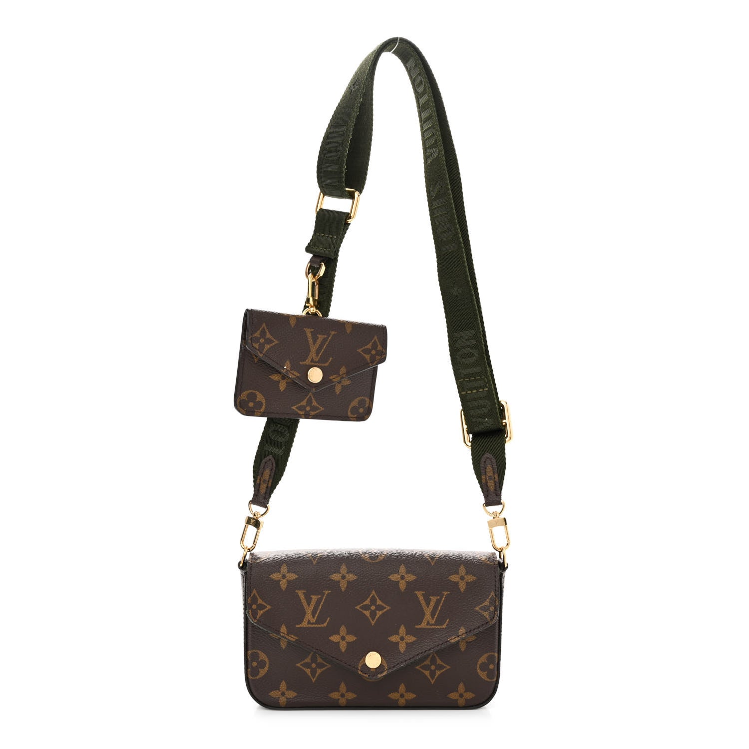 Louis Vuitton Monogram Felicie Strap & Go Kaki 1 of 12