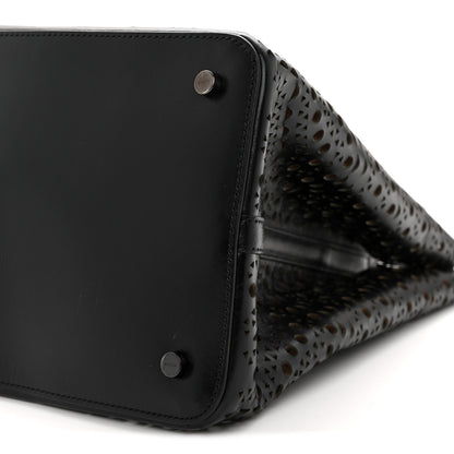 Alaia Lux Calfskin Vienne Vague Mina 32 Bag Black 10 of 11