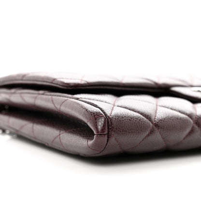 Chanel Caviar Quilted Clutch With Chain Flap Burgundy 9 of 10