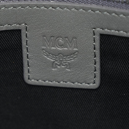 MCM Visetos Medium Stark Wristlet Pouch Phantom Grey 6 of 9