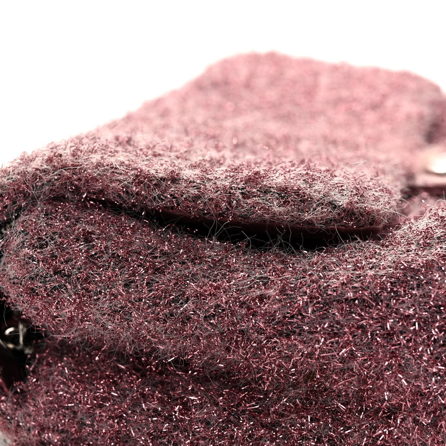 Lurex Knit Medium Pluto Glitter Flap Pink