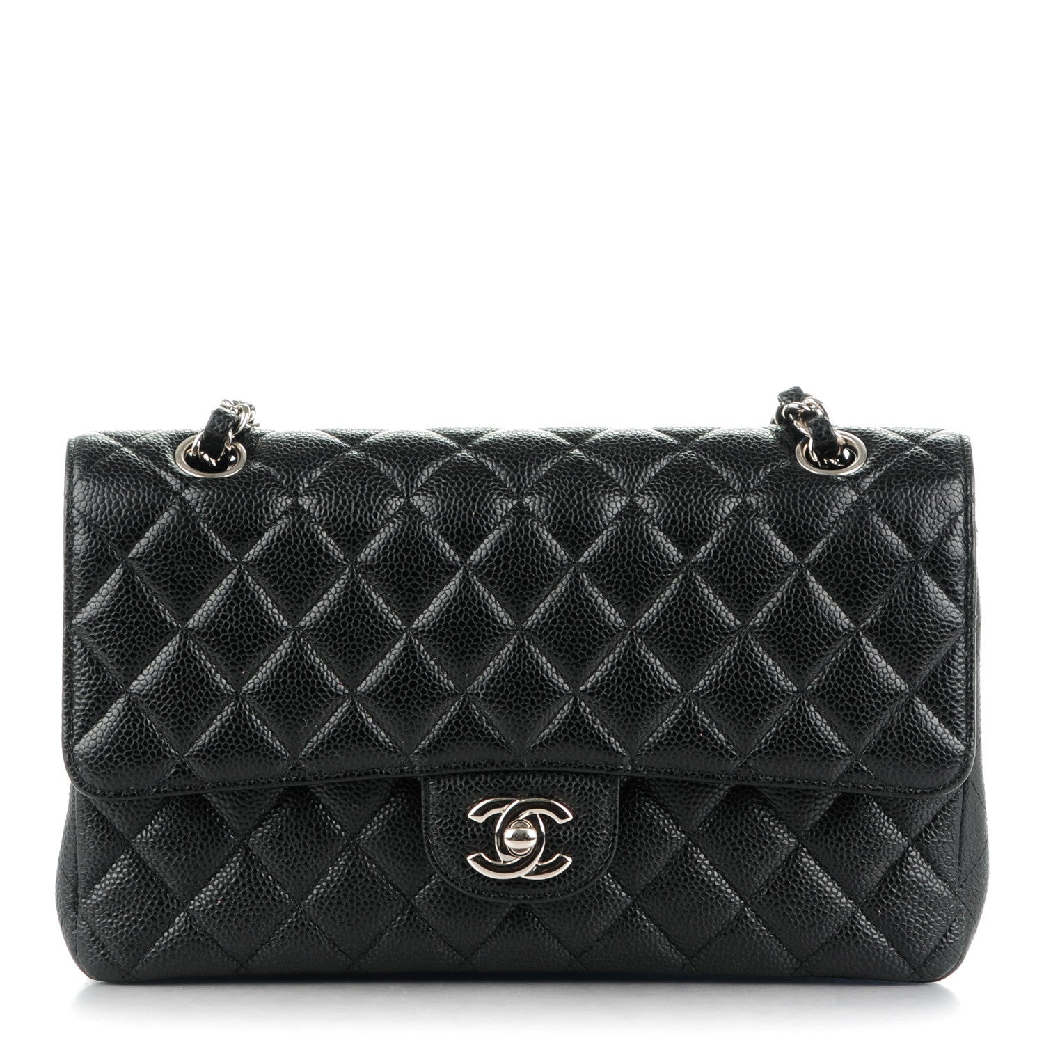 Chanel Caviar Quilted Medium Double Flap Black 1 of 8