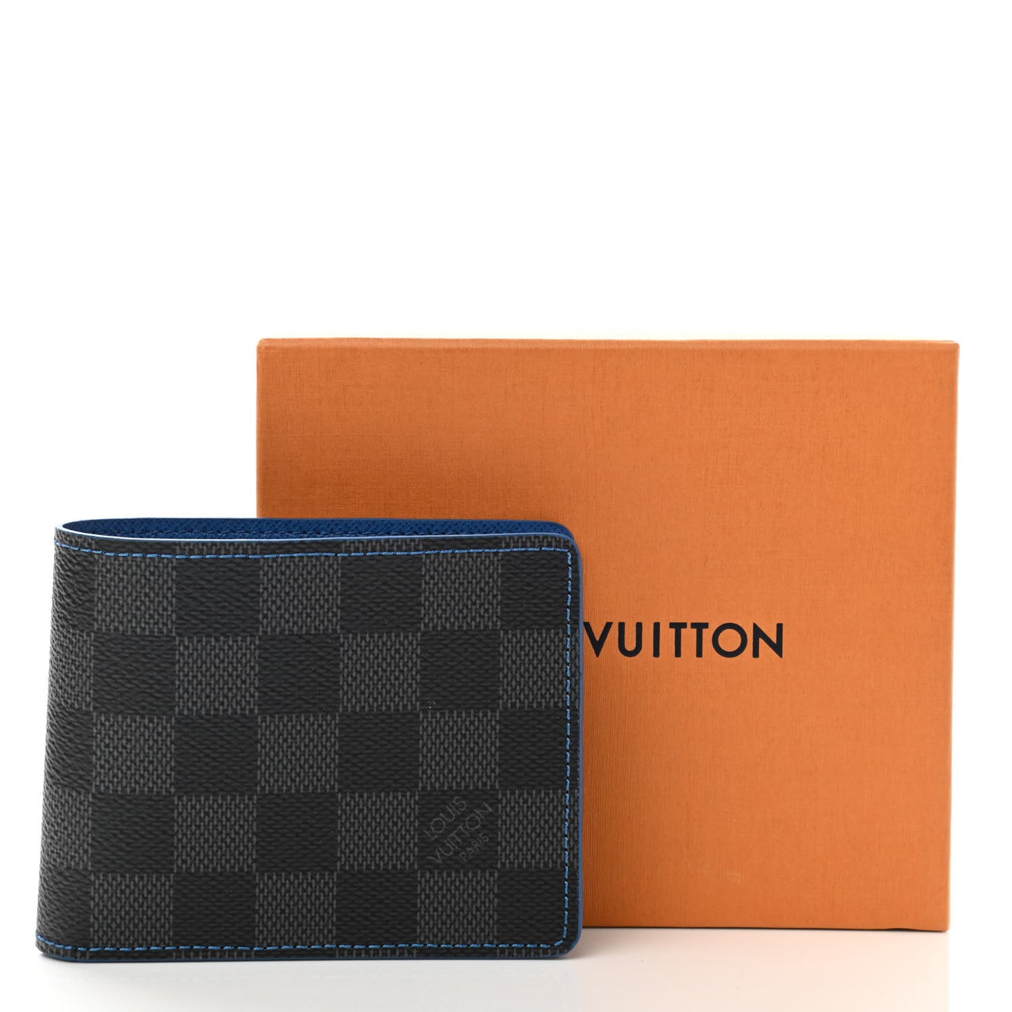 Damier Graphite Slender Wallet Blue