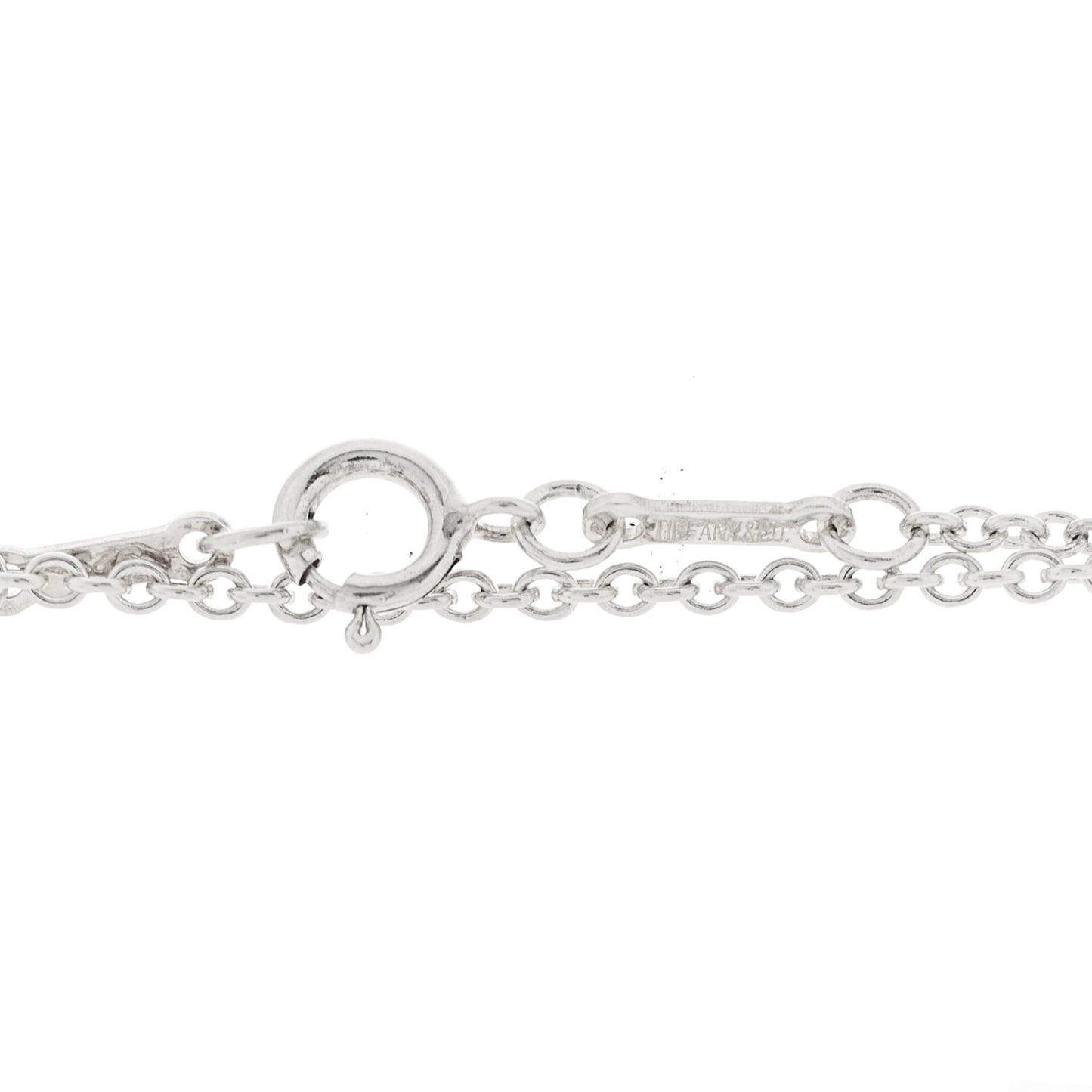 Sterling Silver 35mm Elsa Peretti Open Heart Pendant Necklace