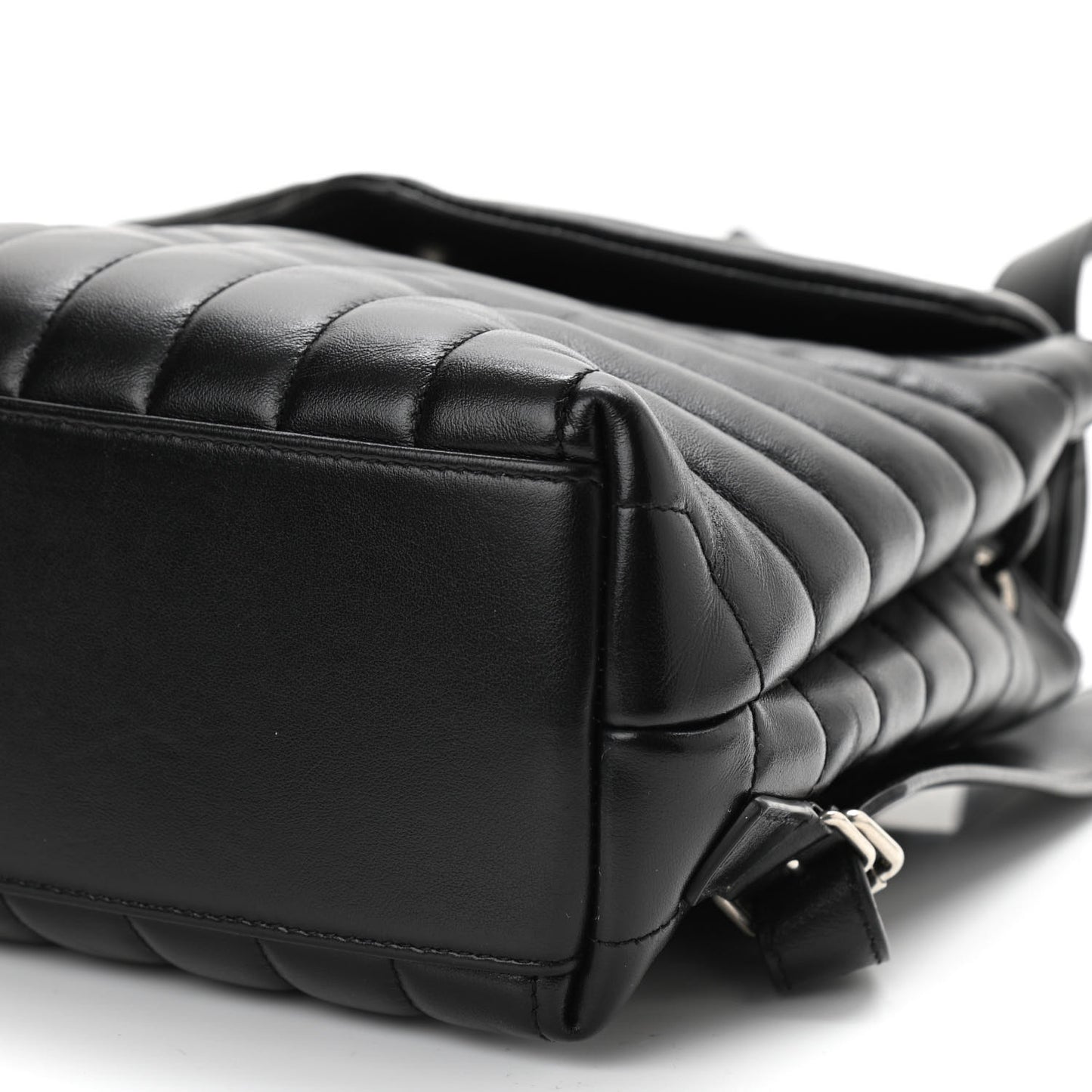 Calfskin Y Quilted Monogram Small Loulou Backpack Black