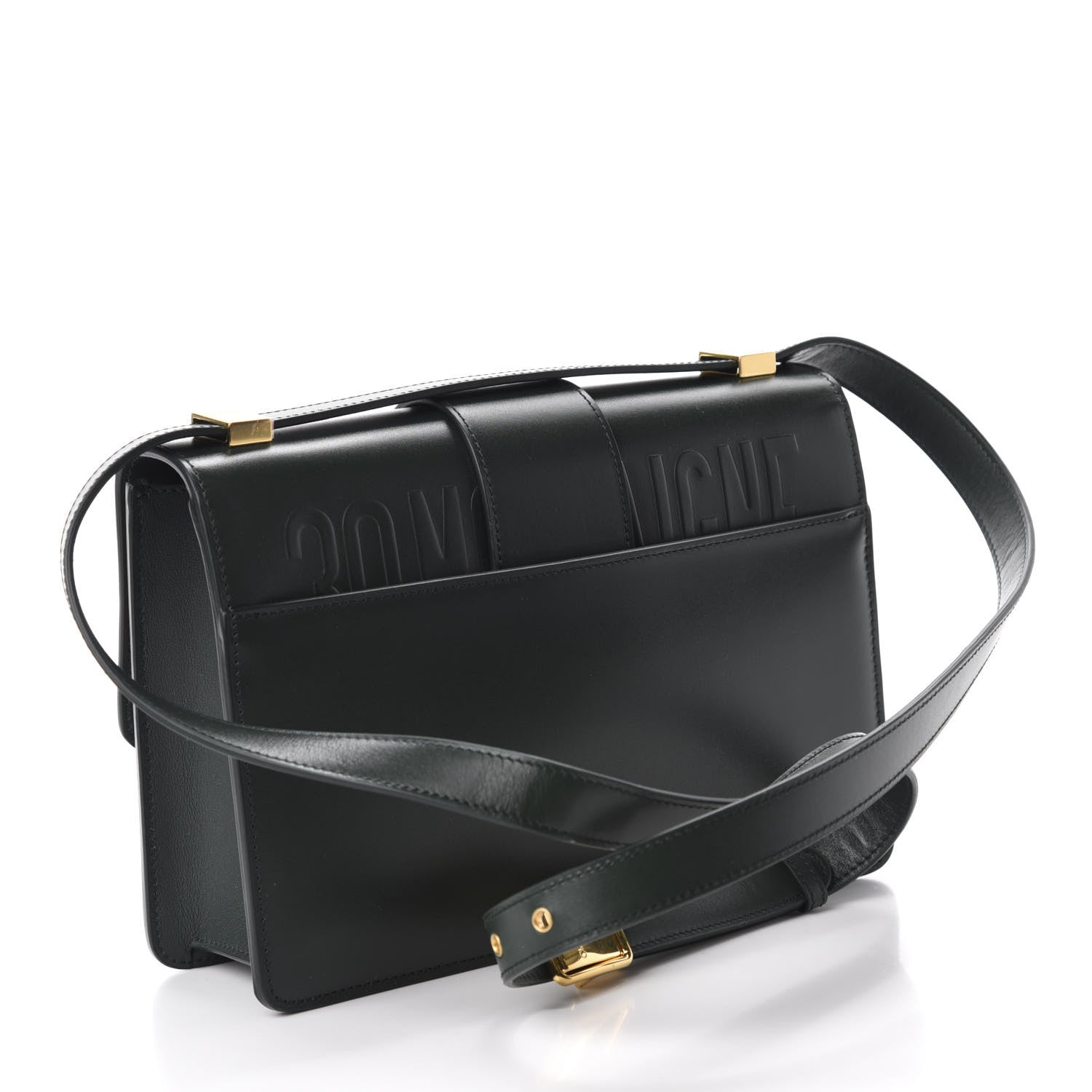 Christian Dior Smooth Calfskin 30 Montaigne Flap Bag Dark Green 3 of 9