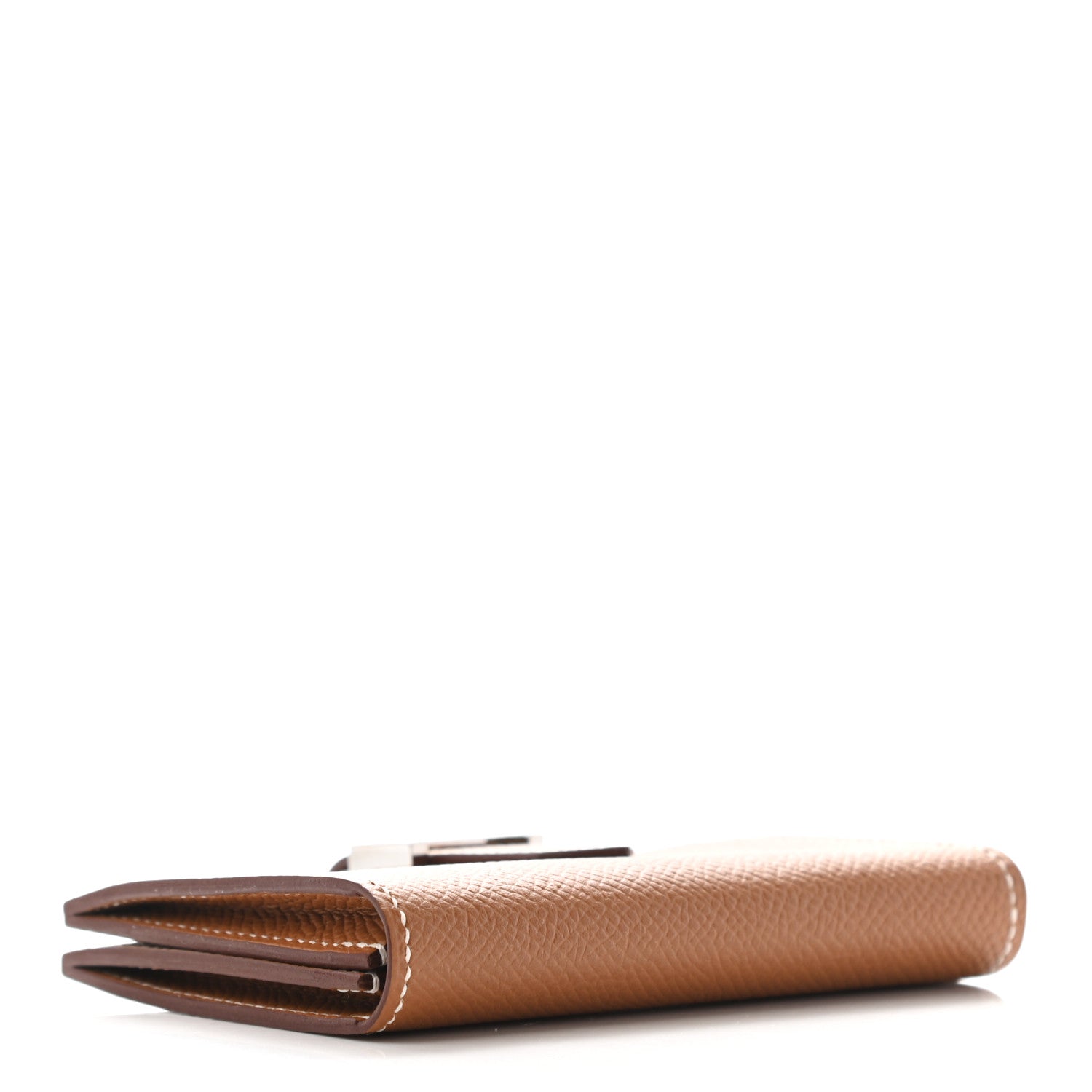 Hermes Epsom Bearn Card Holder Wallet Gold 4 of 7