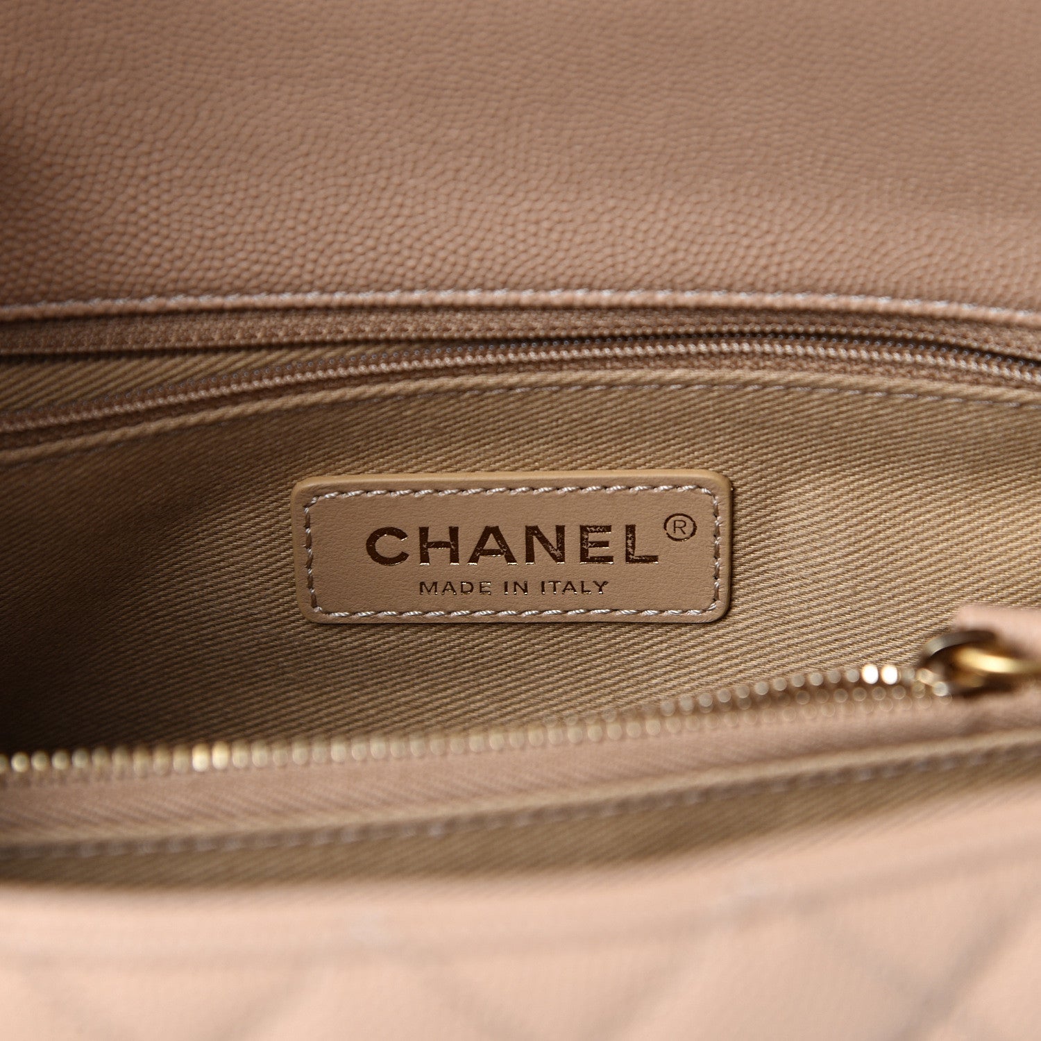 Chanel Caviar Lizard Embossed Quilted Small Coco Handle Flap Beige 5 of 10