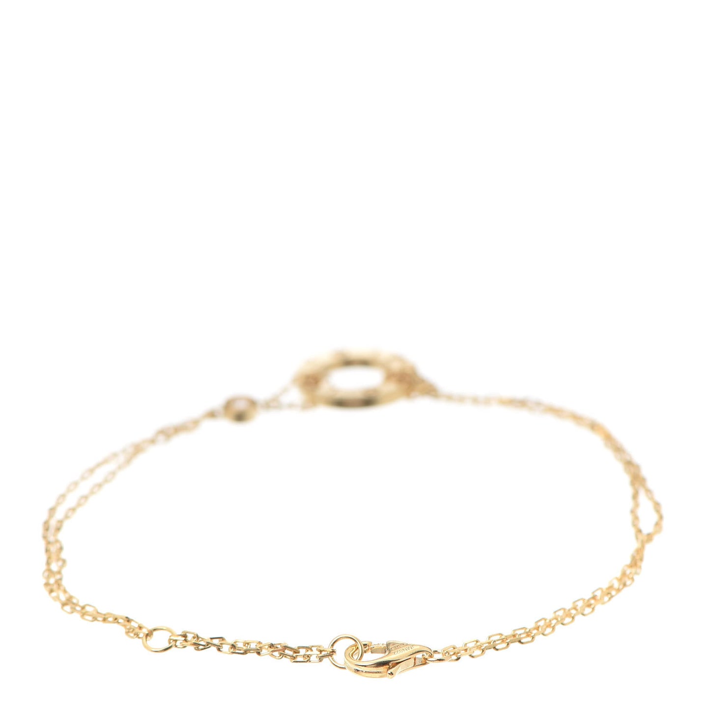 18K Yellow Gold Diamond LOVE Bracelet
