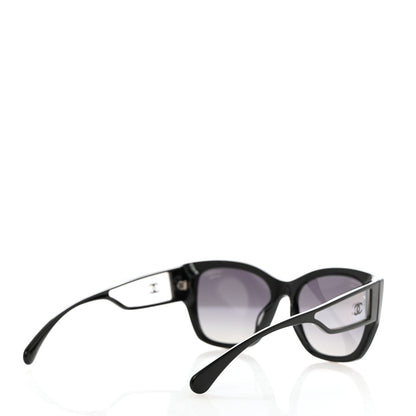 Chanel Acetate Polarized Butterfly Signature CC Sunglasses 5429-A Black 4 of 7