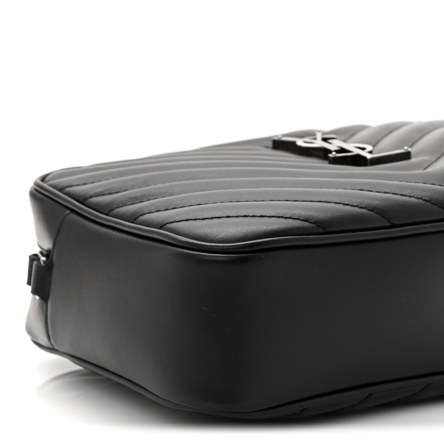 Calfskin Matelasse Monogram Lou Camera Bag Black
