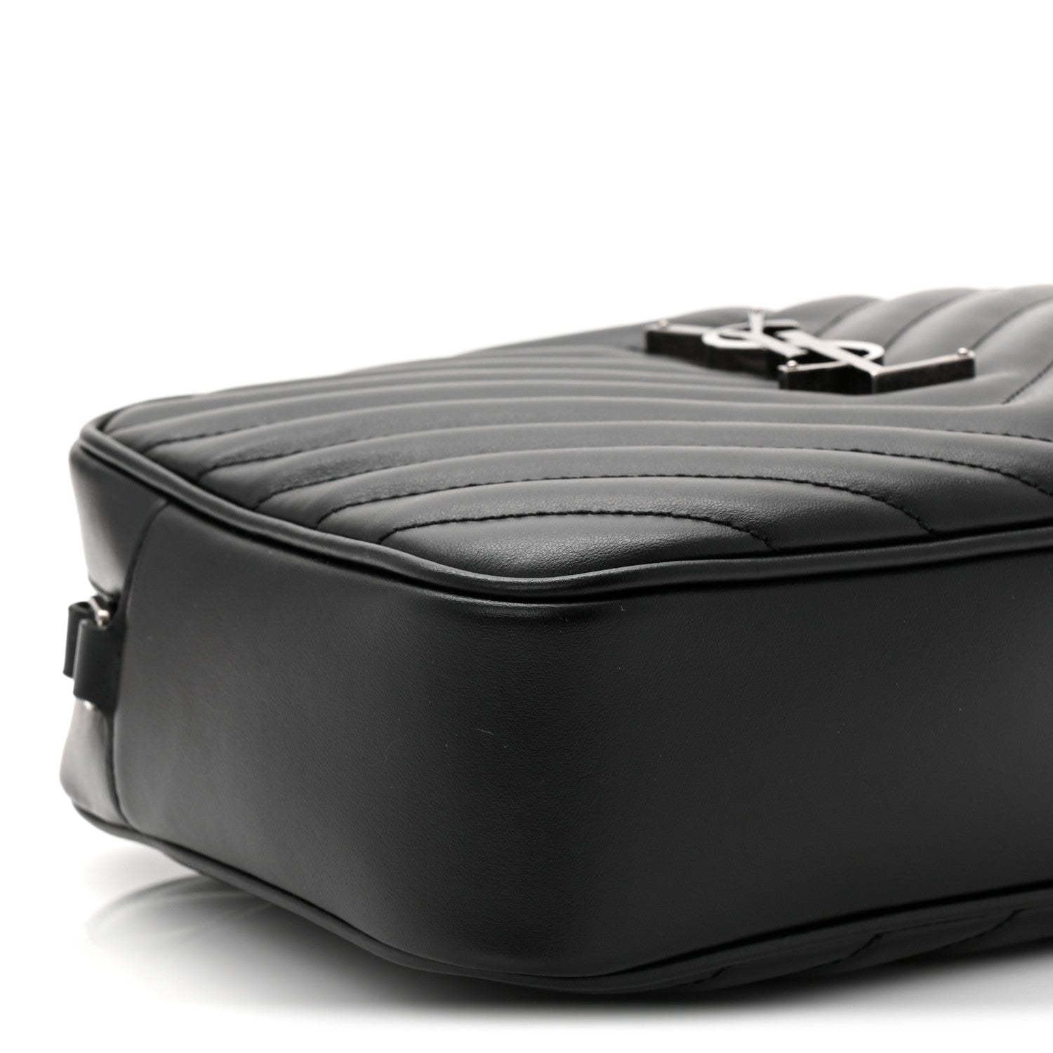 Saint Laurent Calfskin Matelasse Monogram Lou Camera Bag Black 9 of 11