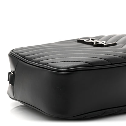 Saint Laurent Calfskin Matelasse Monogram Lou Camera Bag Black 9 of 11