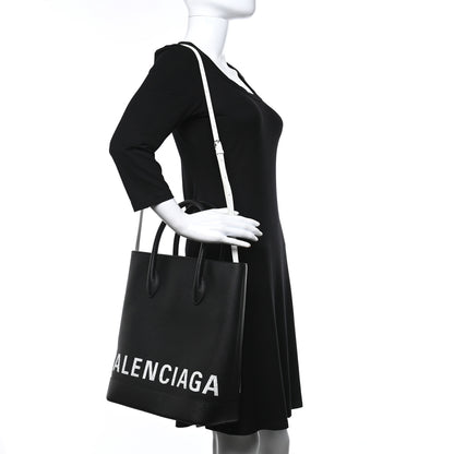 Balenciaga Grained Calfskin Ville Aj Tote Black 2 of 9
