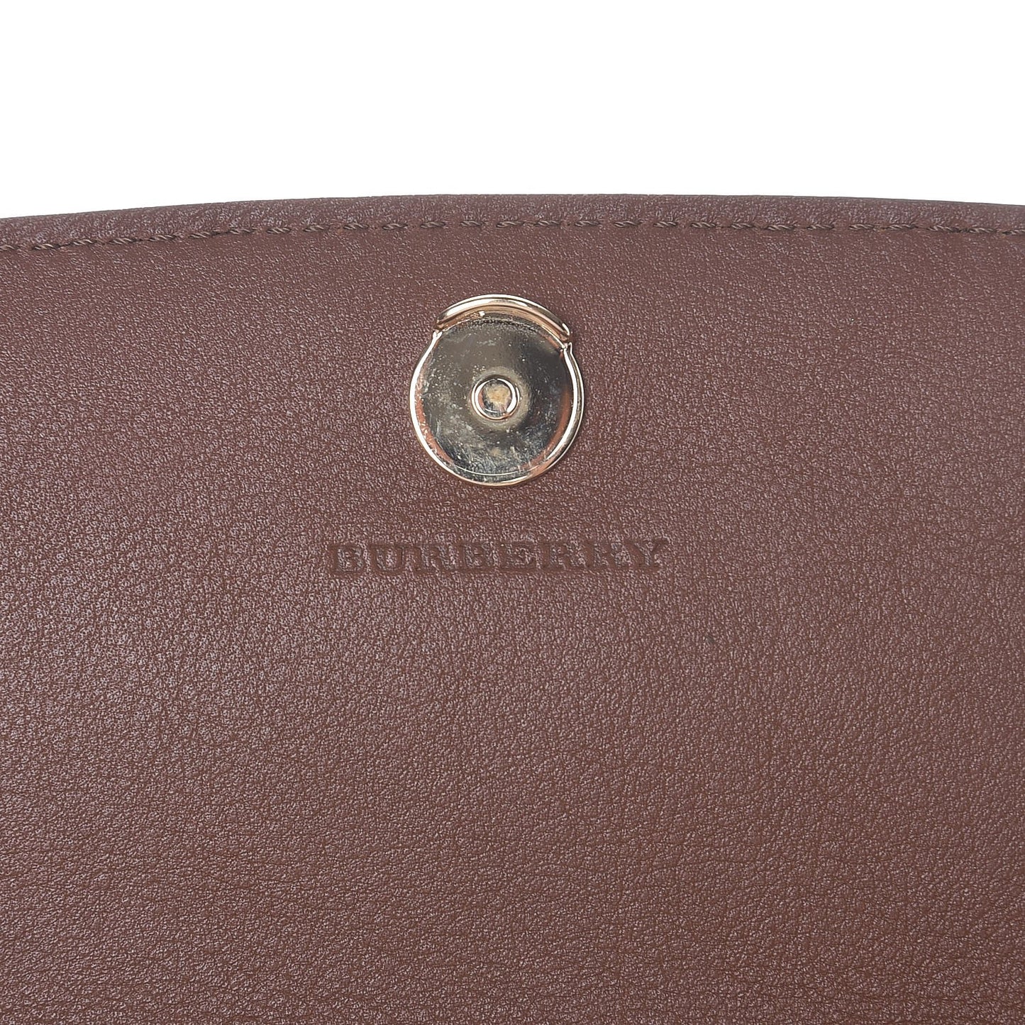 Derby Calfskin House Check Henley Wallet On Chain Tan
