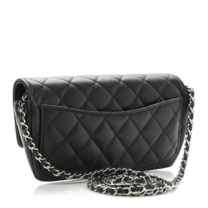 Chanel Caviar Quilted Glasses Case With Chain Black 3 of 10