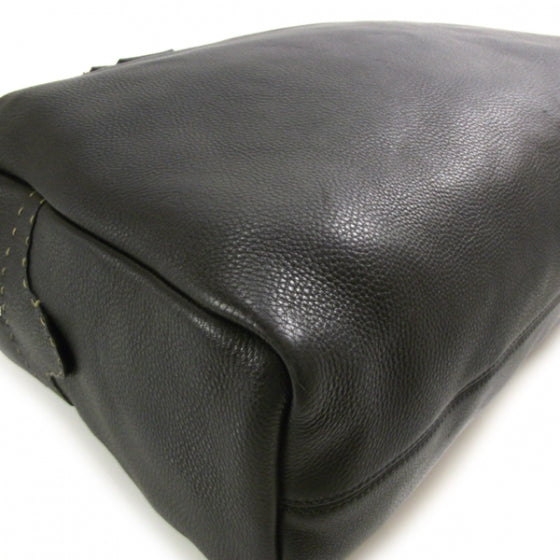 Fendi Calfskin Romano Selleria Luggage Black 5 of 12