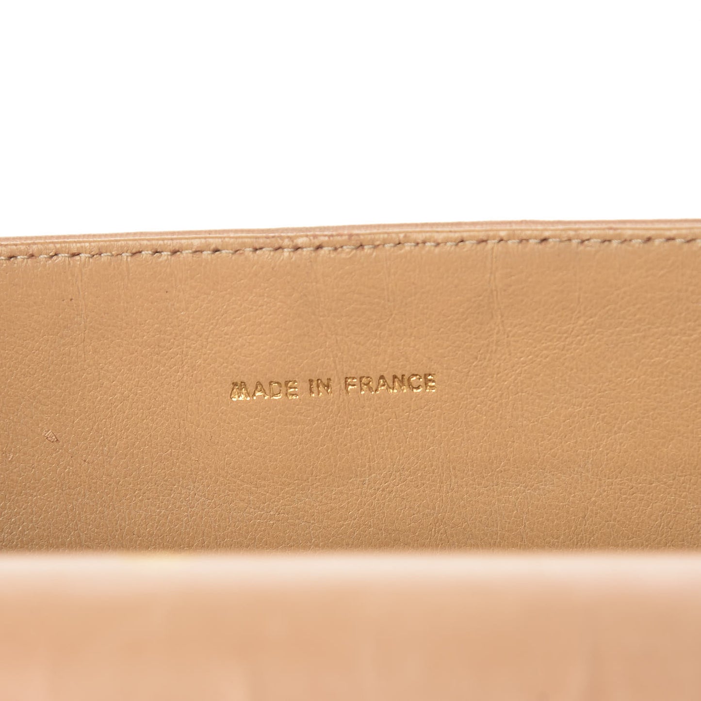 Lambskin Quilted Medium Bijoux Chain Double Flap Beige