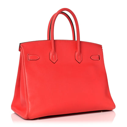 Hermes Epsom Candy Birkin 35 Rose Jaipur Gold 3 of 16