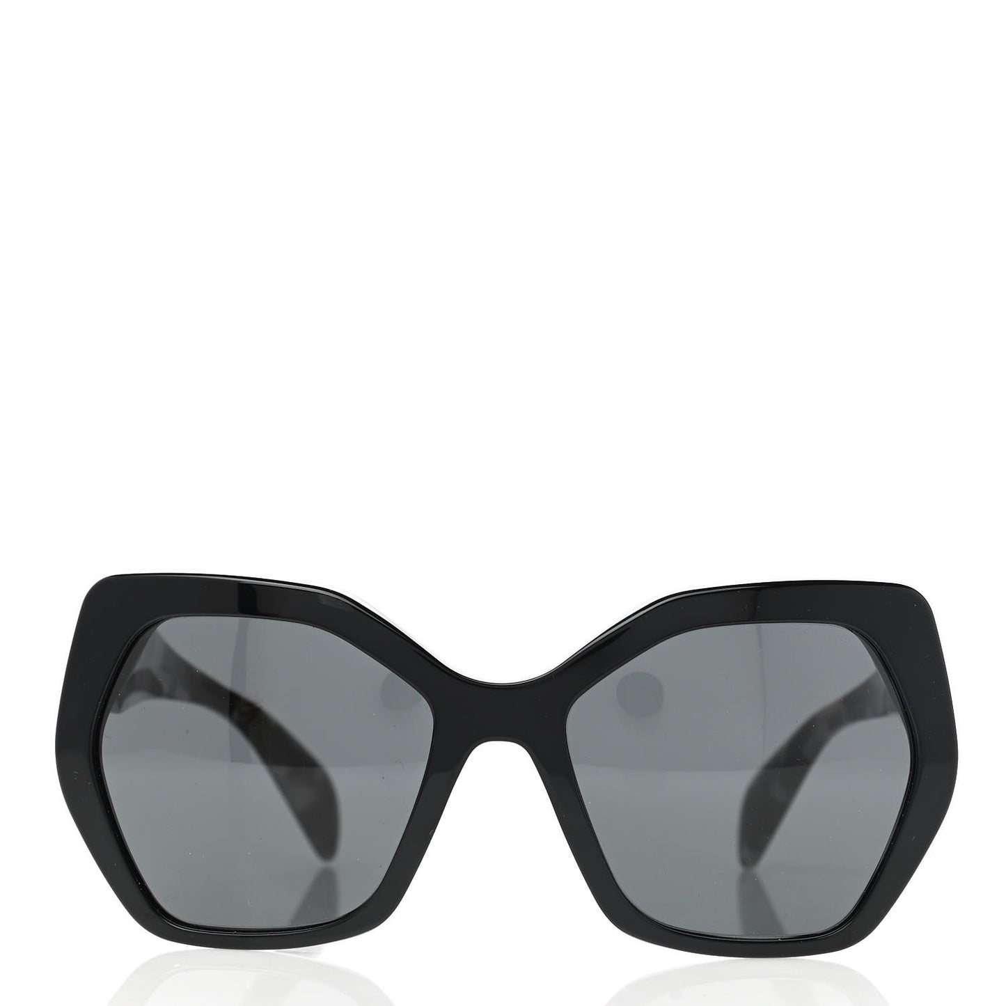 Acetate Sunglasses SPR 16R Black Tortoise Grey