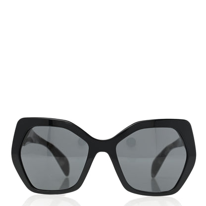 Prada Acetate Sunglasses SPR 16R Black Tortoise Grey 2 of 7