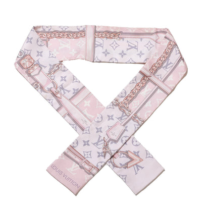 Louis Vuitton Silk Monogram Confidential Bandeau Light Pink 1 of 3