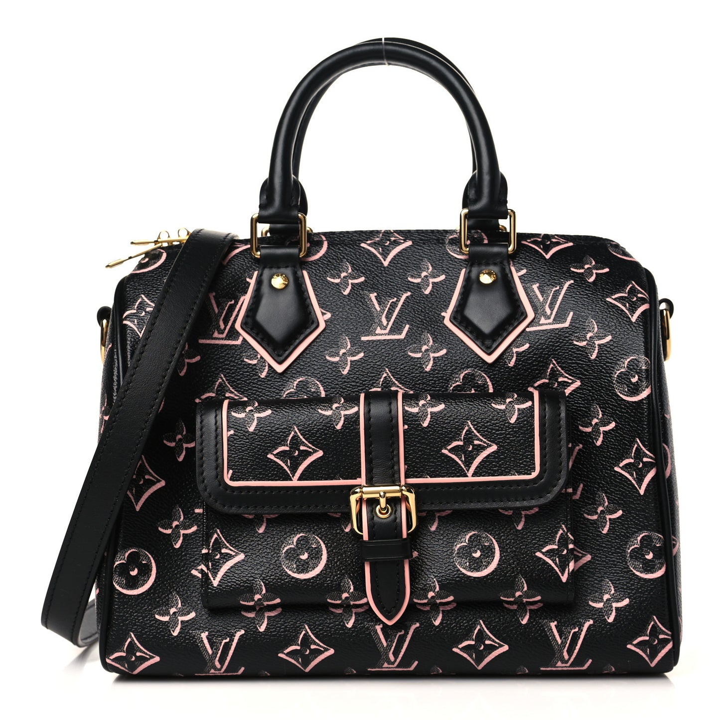 Monogram Fall for You Speedy Bandouliere 25 Black