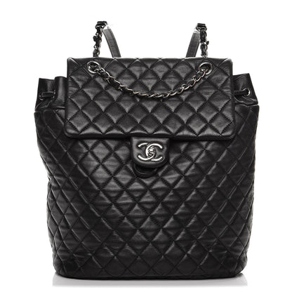 Chanel Lambskin Quilted Large Urban Spirit Backpack Black 1 of 14