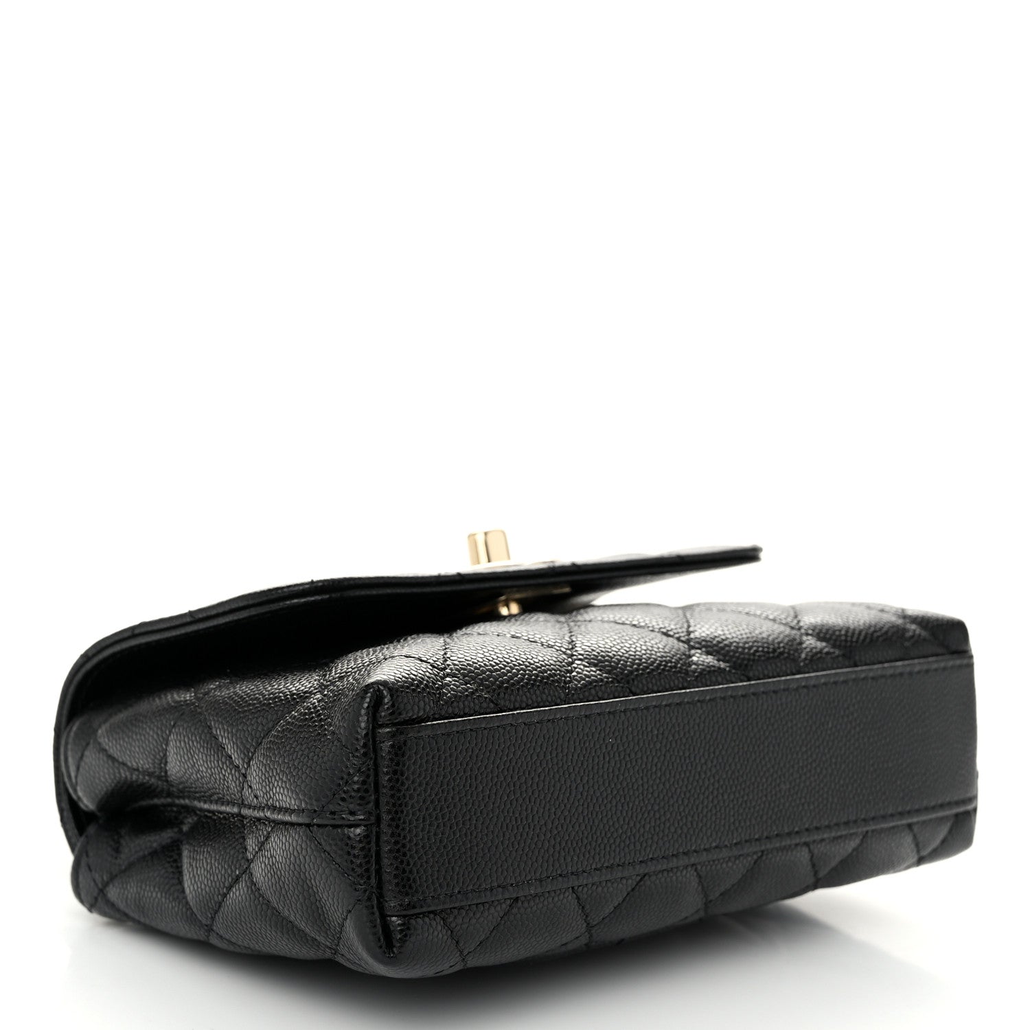 Chanel Caviar Quilted Coco Handle Clutch With Chain Black 4 of 10