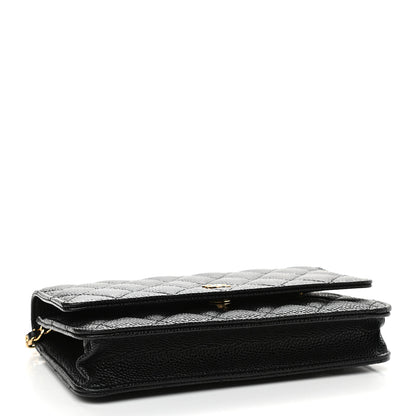Chanel Caviar Quilted Wallet On Chain WOC Black 4 of 10