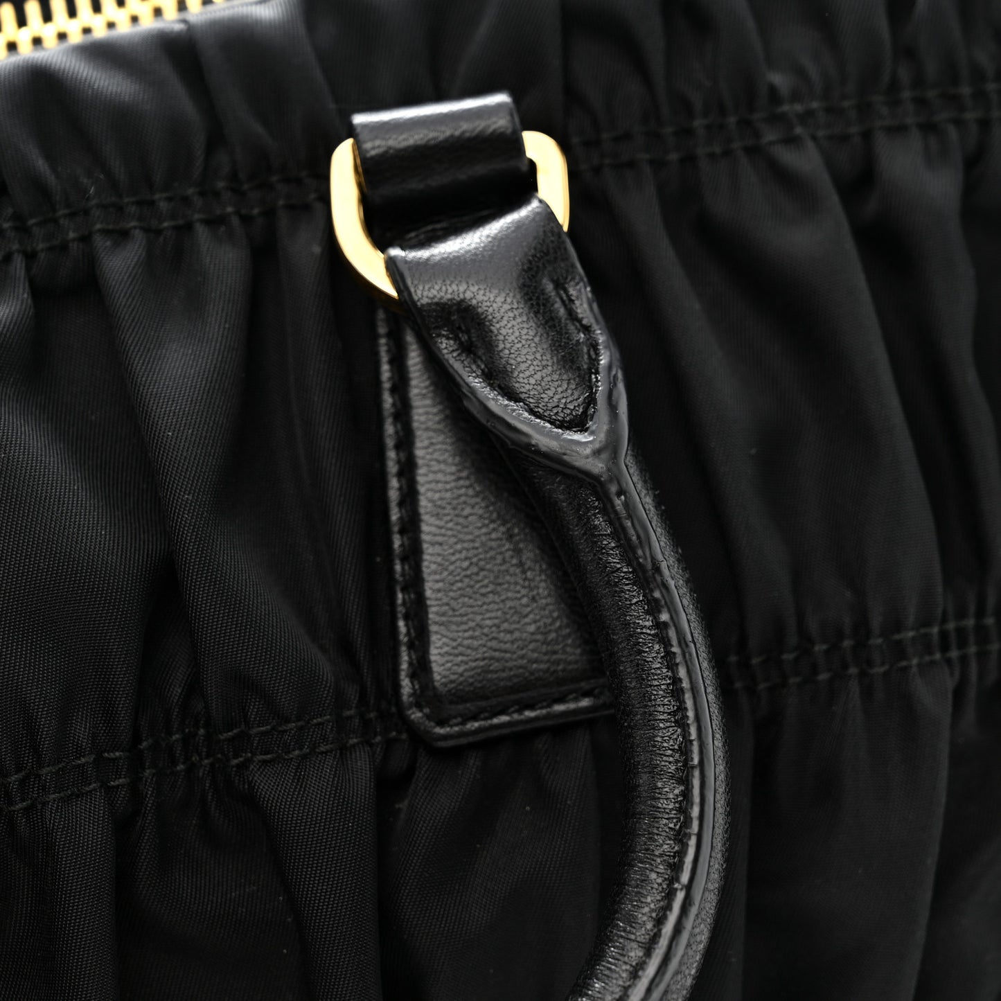 Tessuto Nylon Gaufre Tote Black
