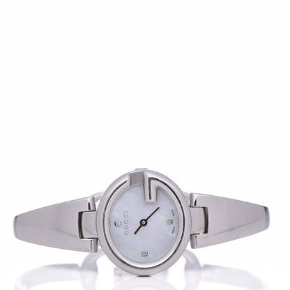 Gucci Stainless Steel Diamond Mother of Pearl 27mm Guccissima Quartz Watch 3 of 6