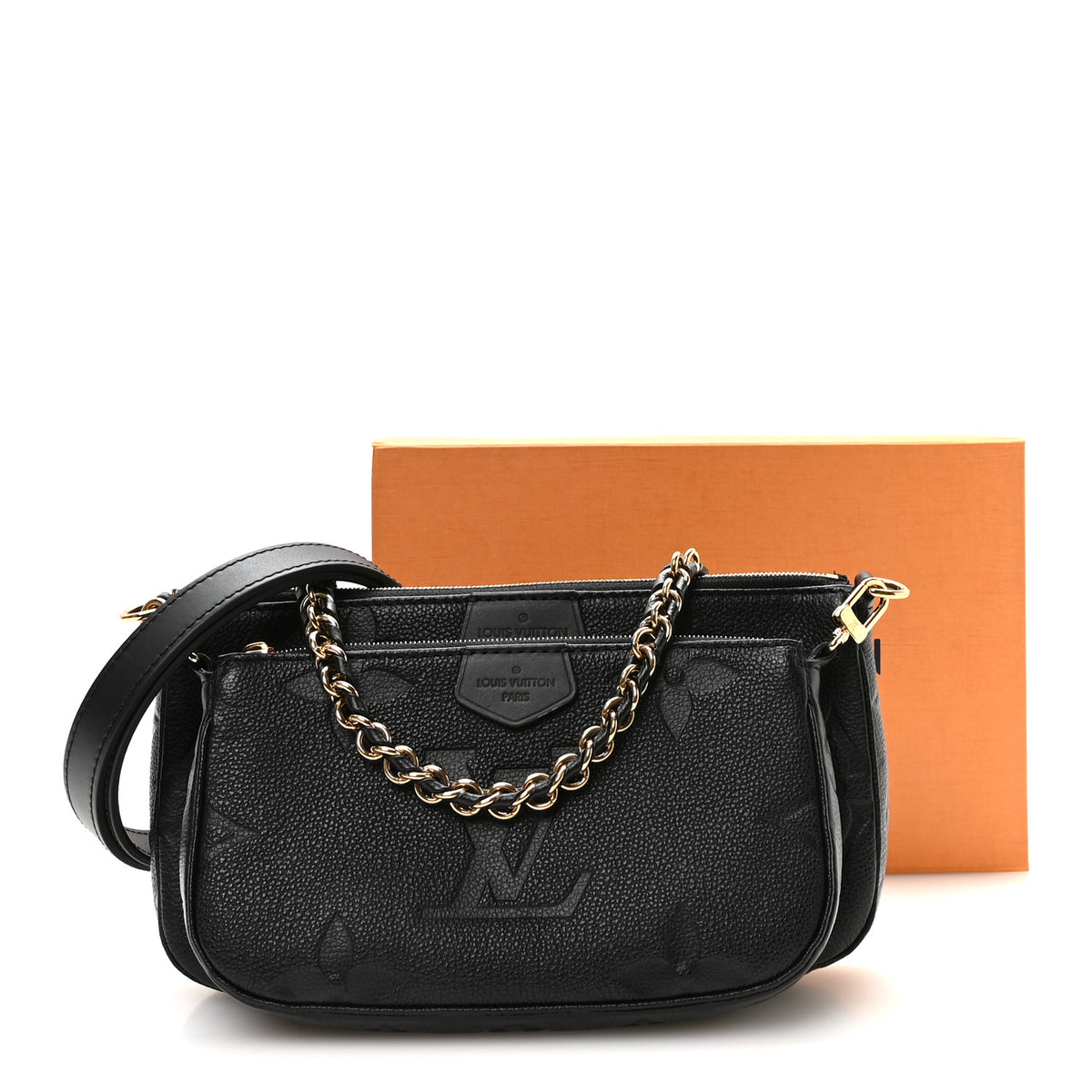 Louis Vuitton Empreinte Monogram Giant Multi Pochette Accessories Black 10 of 10