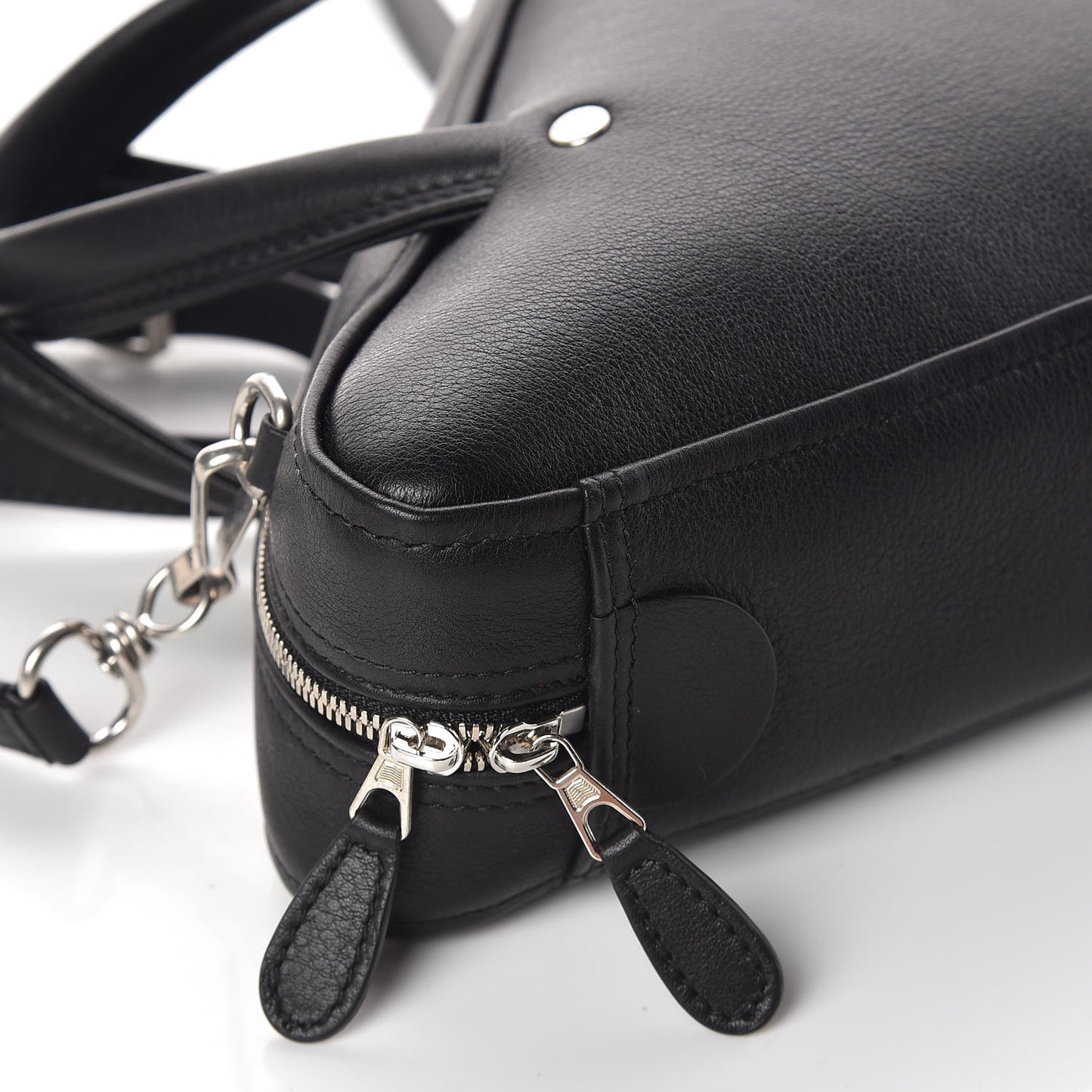 Calfskin XS Triangle Duffle Black