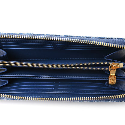 Louis Vuitton Monogram Denim Zippy Wallet NM Blue 5 of 6