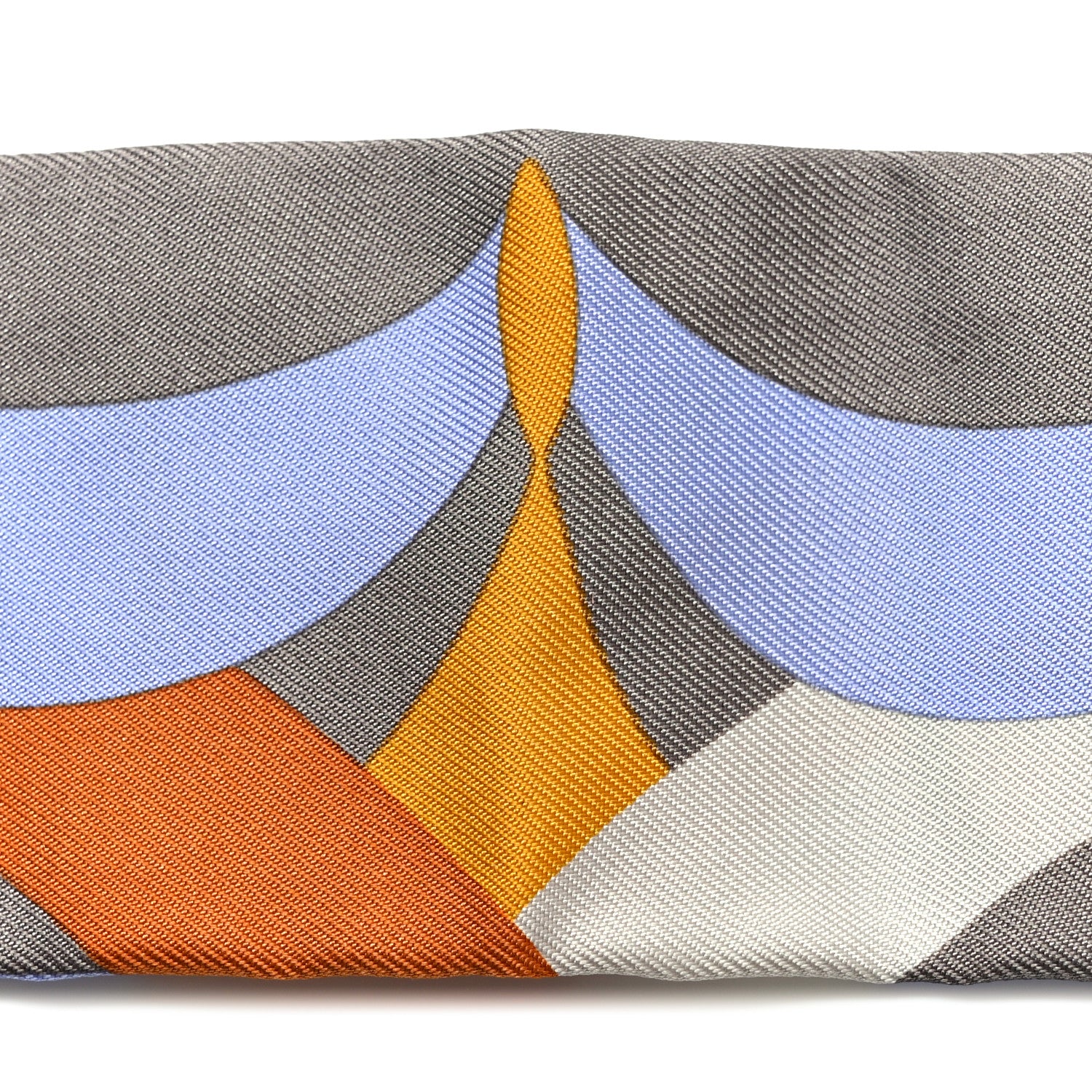 Hermes Silk Parade En Fanfare Twilly Brun Bleu Jean Vert 5 of 5