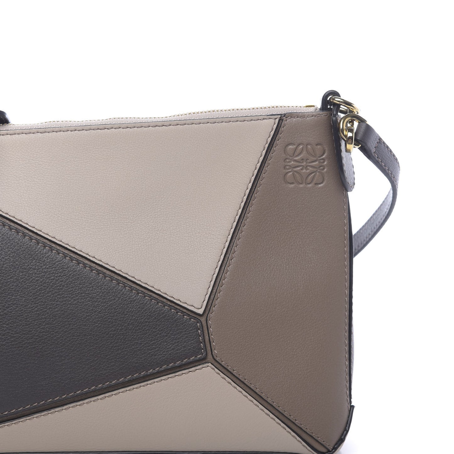 Calfskin Mini Puzzle Bag Mink Taupe