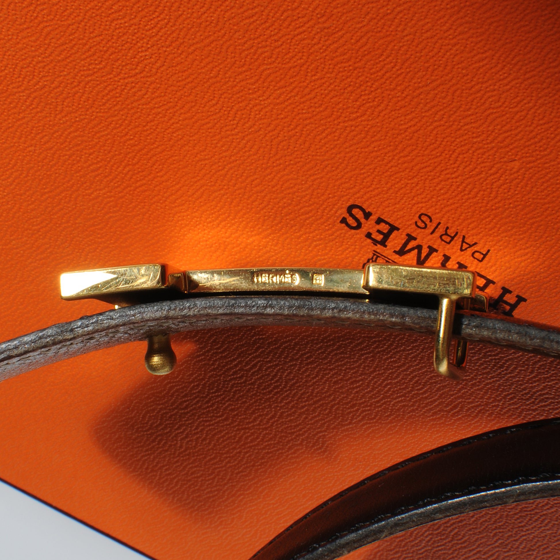 Hermes Box Courchevel Reversible Constance 24mm H Belt 65 Noir Gold 4 of 6