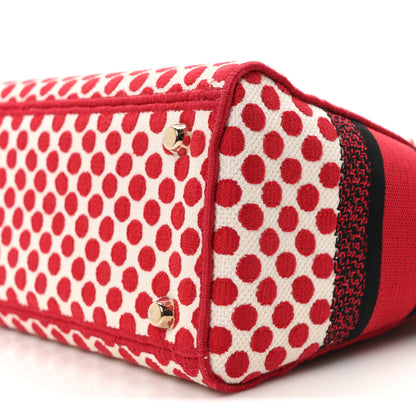 Christian Dior Canvas Medium DiorAmour Dots Lady D-Lite Red 9 of 10