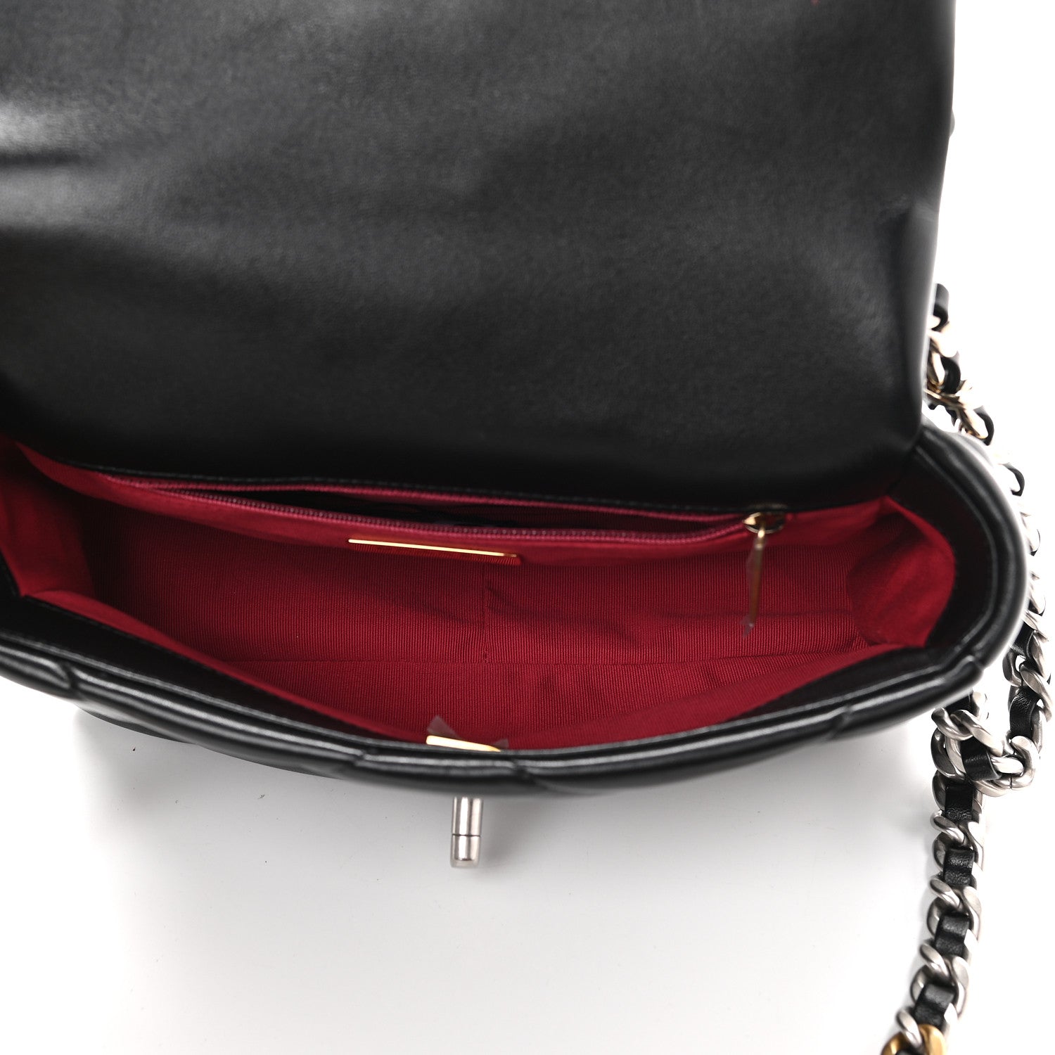 Chanel Lambskin Quilted Medium Chanel 19 Flap Black 5 of 9