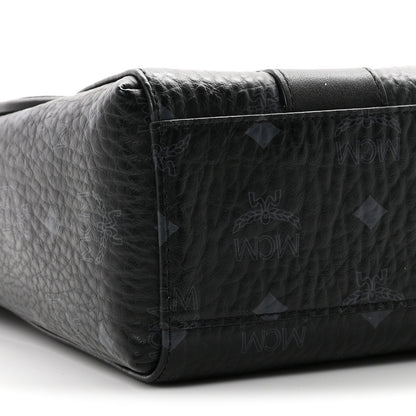 MCM Visetos Medium Aren Messenger Bag Black 9 of 10
