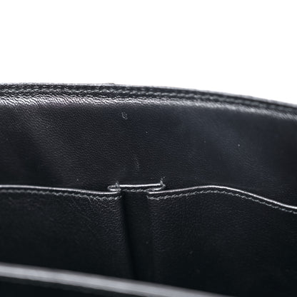 Celine Python Medium Classic Box Flap Bag Black 12 of 16