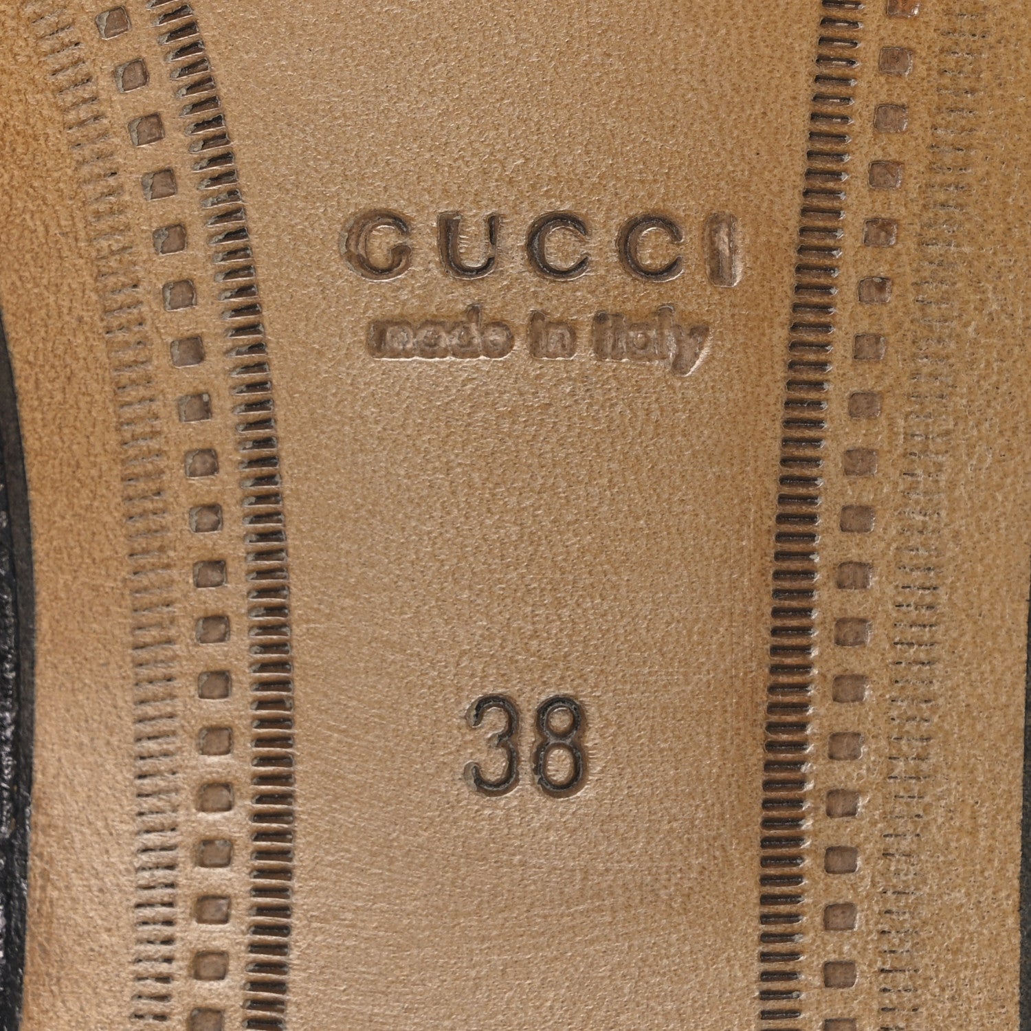 Gucci Calfskin Womens Jordaan Loafers 38 Black 8 of 11