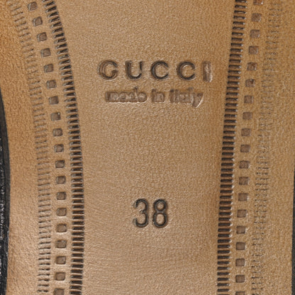 Gucci Calfskin Womens Jordaan Loafers 38 Black 8 of 11