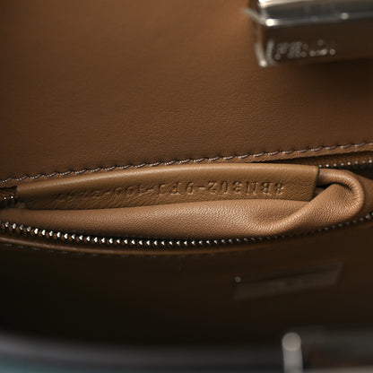 Fendi Vitello Tahiti Bi-Color Medium Peekaboo Iconic Essentially Satchel Pound Sand Nuvola 7 of 9